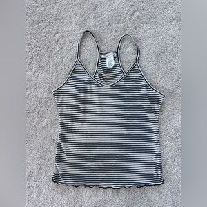 Black and White Striped Tank Top